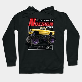 monster truck yellow Hoodie